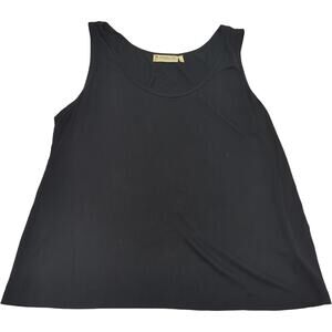 Impulse California L Black Short Sleeve Top Rayon Spandex